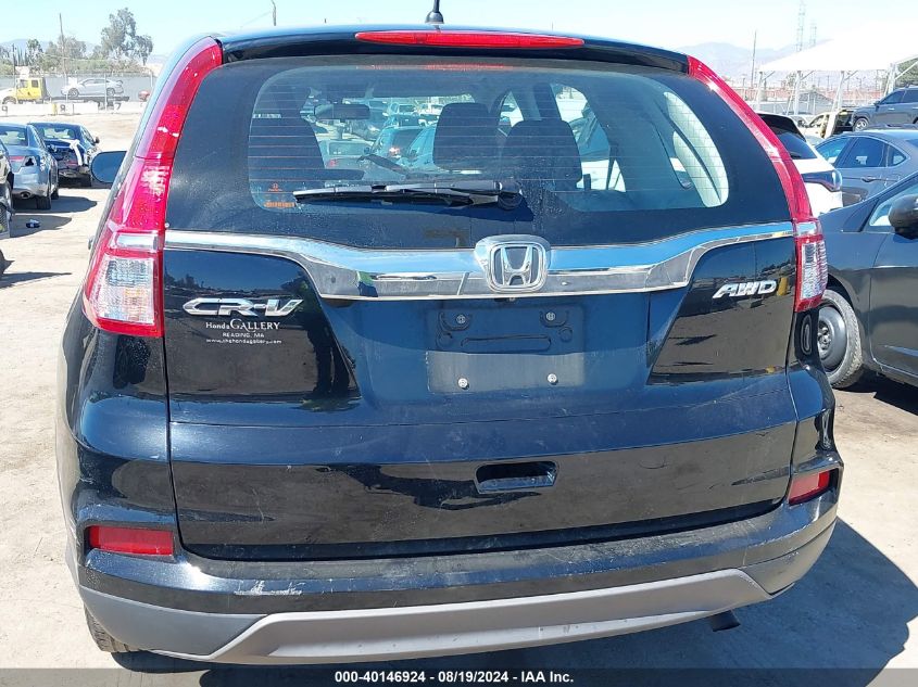 2016 Honda Cr-V Lx VIN: 2HKRM4H39GH623549 Lot: 40146924