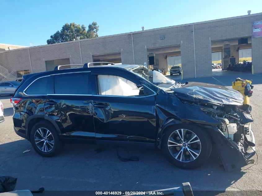 2019 Toyota Highlander Le/Le Plus VIN: 5TDZZRFH0KS301964 Lot: 40146929