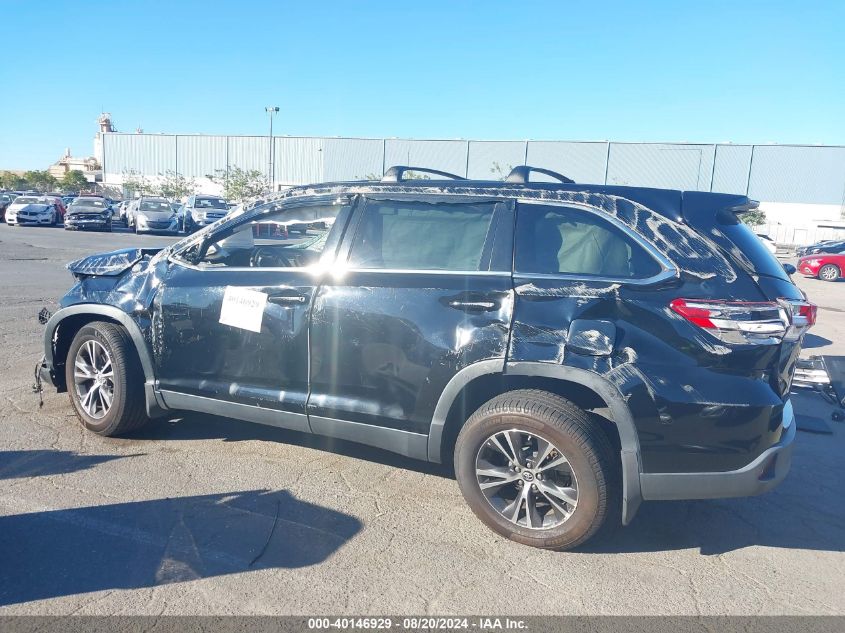 2019 Toyota Highlander Le/Le Plus VIN: 5TDZZRFH0KS301964 Lot: 40146929