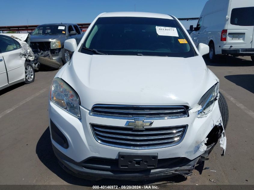 2016 Chevrolet Trax Ls VIN: 3GNCJKSB5GL259009 Lot: 40146972