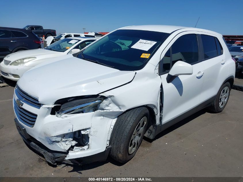 3GNCJKSB5GL259009 2016 CHEVROLET TRAX - Image 2