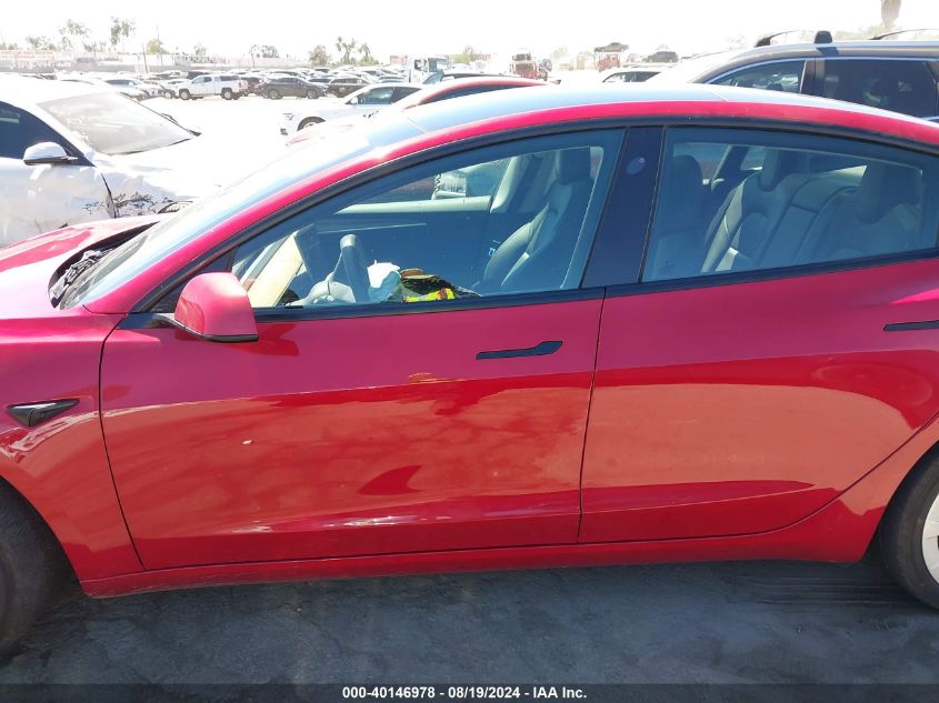 2021 Tesla Model 3 Long Range Dual Motor All-Wheel Drive VIN: 5YJ3E1EB0MF086206 Lot: 40146978