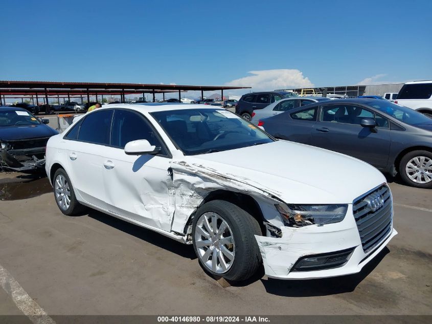 2014 Audi A4 2.0T Premium VIN: WAUAFAFL2EA083262 Lot: 40146980