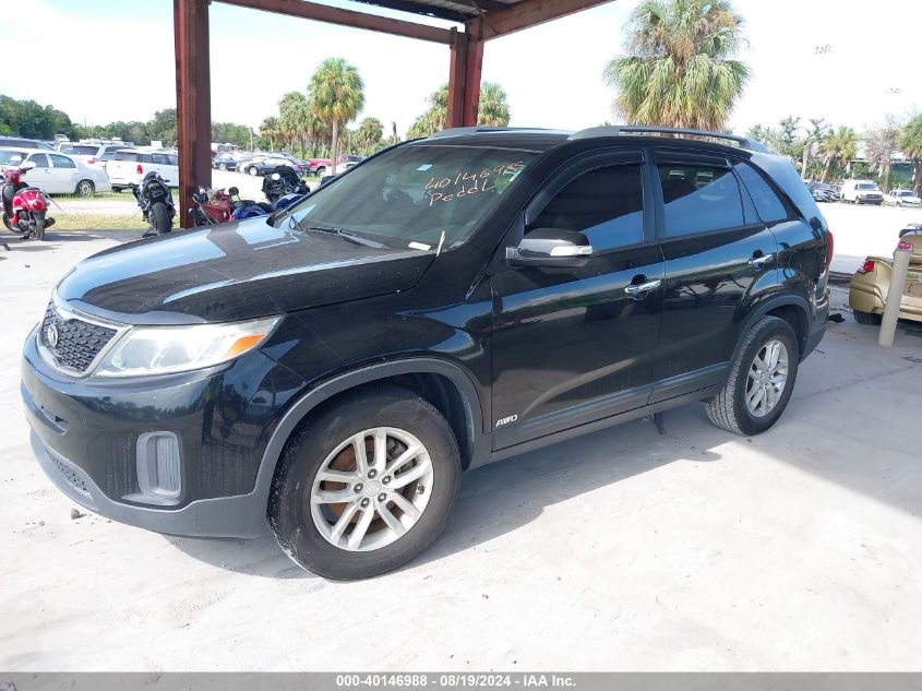 5XYKTDA76FG650649 2015 KIA SORENTO - Image 2