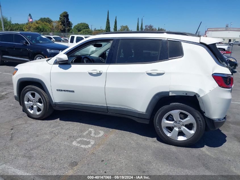 2020 Jeep Compass Latitude Fwd VIN: 3C4NJCBBXLT166178 Lot: 40147065