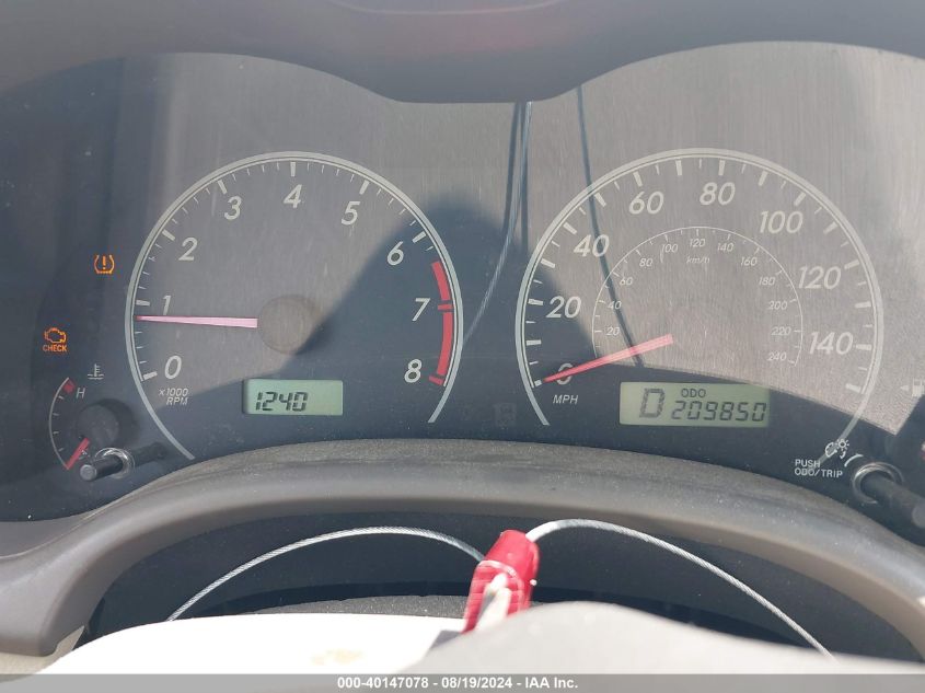 2009 Toyota Corolla Le VIN: JTDBL40E799091103 Lot: 40147078