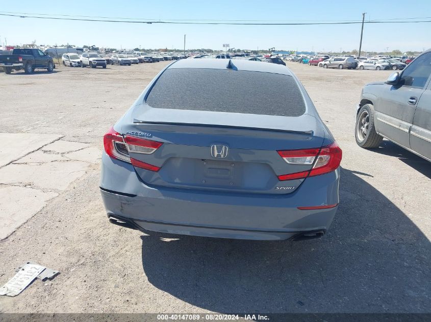 2022 Honda Accord Sport VIN: 1HGCV1F36NA096726 Lot: 40147089