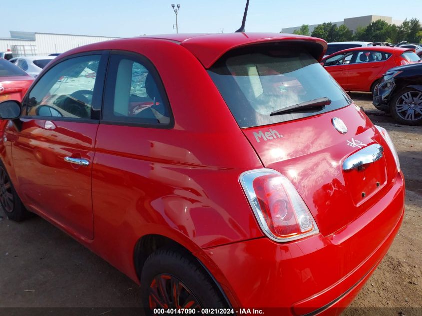 2015 Fiat 500 Pop VIN: 3C3CFFARXFT539270 Lot: 40147090