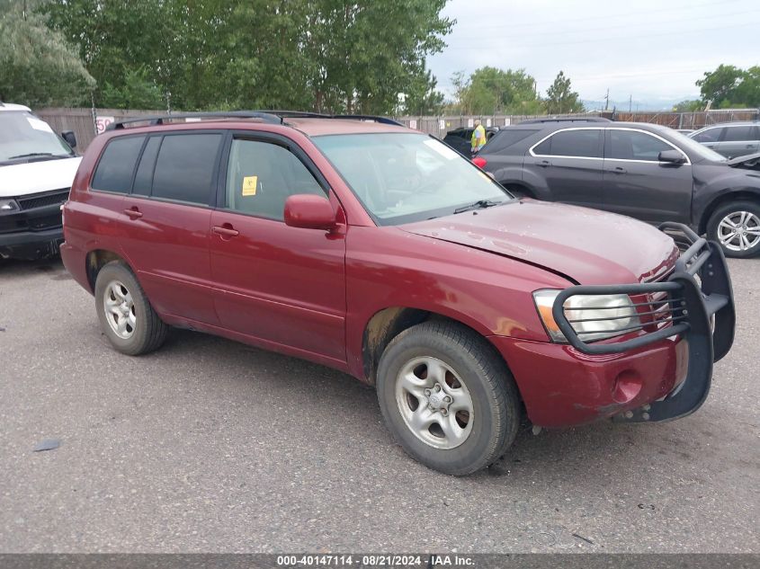 2005 Toyota Highlander V6 VIN: JTEGP21A550076006 Lot: 40147114