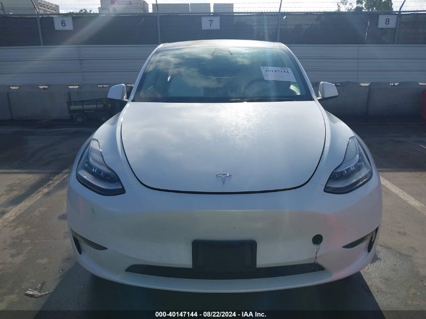 2022 Tesla Model Y Long Range Dual Motor All-Wheel Drive VIN: 7SAYGDEE9NF381451 Lot: 40147144