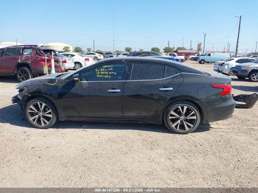 2018 Nissan Maxima 3.5S/Sv/Sl/Sr/Plat VIN: 1N4AA6AP1JC378110 Lot: 40147206