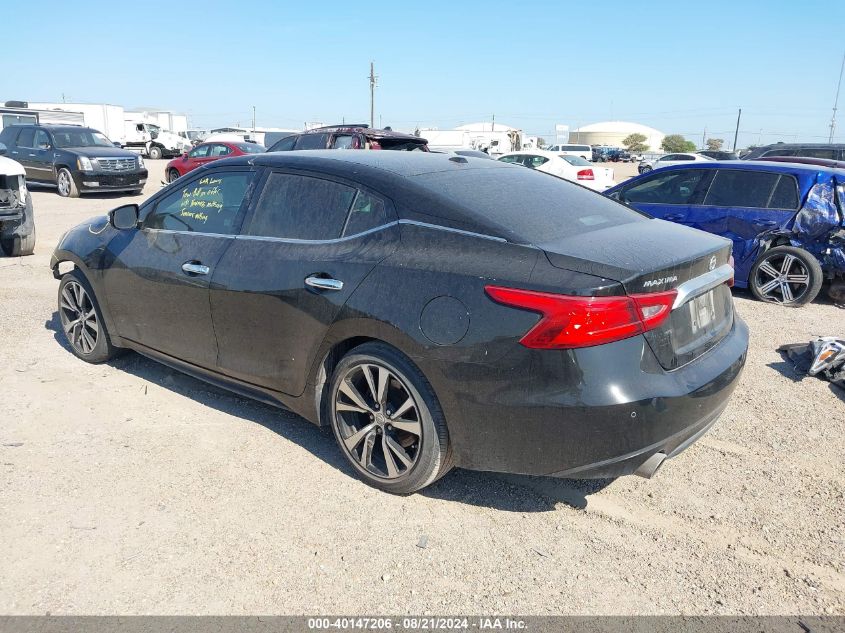 2018 Nissan Maxima 3.5S/Sv/Sl/Sr/Plat VIN: 1N4AA6AP1JC378110 Lot: 40147206