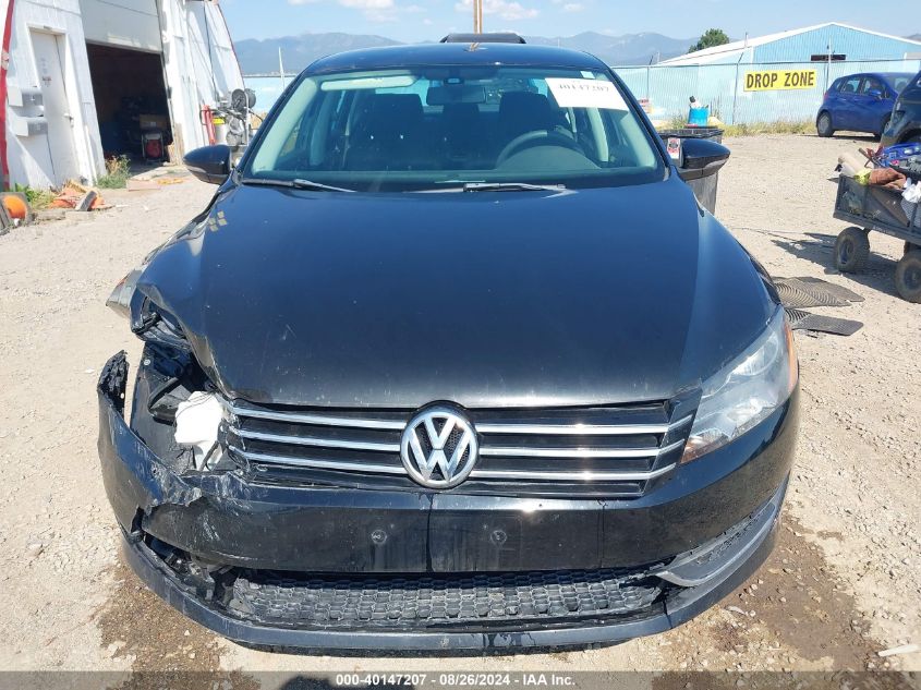 2012 Volkswagen Passat 2.5L S VIN: 1VWAH7A36CC087658 Lot: 40147207