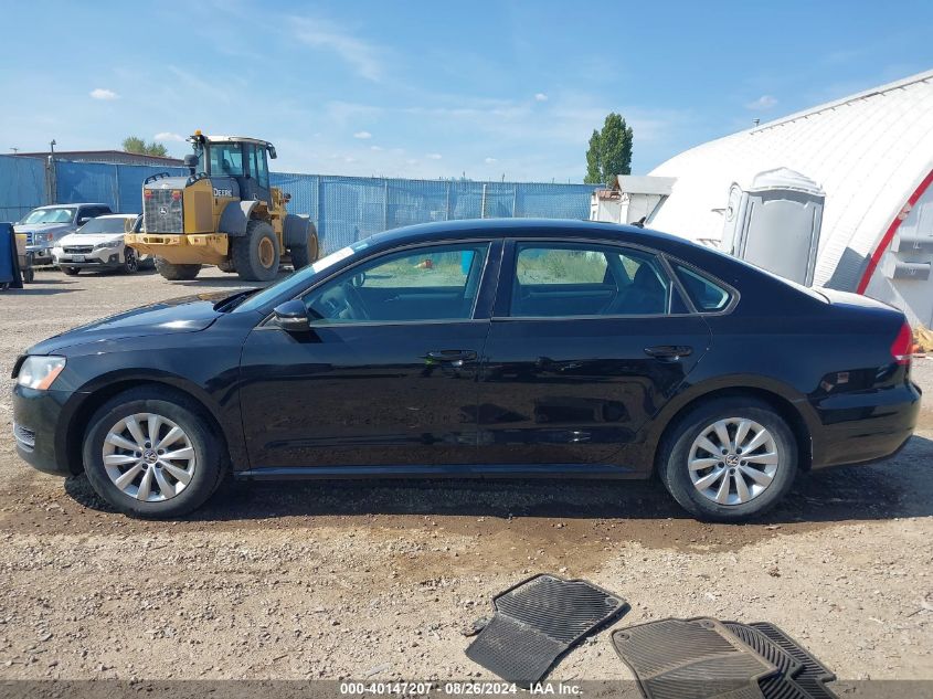 2012 Volkswagen Passat 2.5L S VIN: 1VWAH7A36CC087658 Lot: 40147207