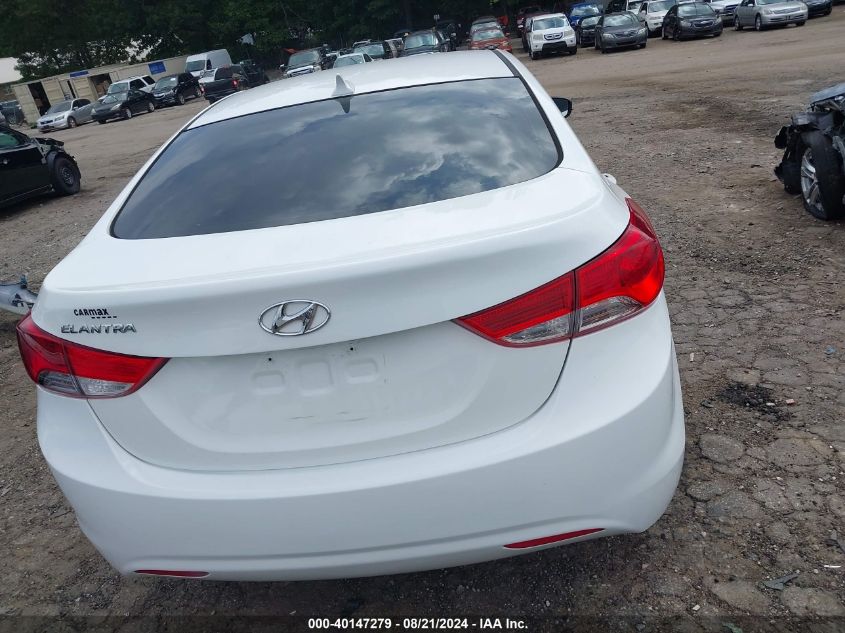 2013 Hyundai Elantra Gls VIN: 5NPDH4AE6DH309217 Lot: 40147279