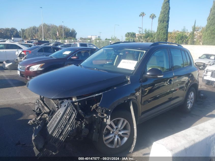 2017 Volkswagen Tiguan 2.0T S VIN: WVGAV7AX9HW510183 Lot: 40147577