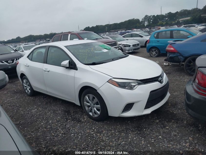 2016 TOYOTA COROLLA LE - 2T1BURHE6GC522200