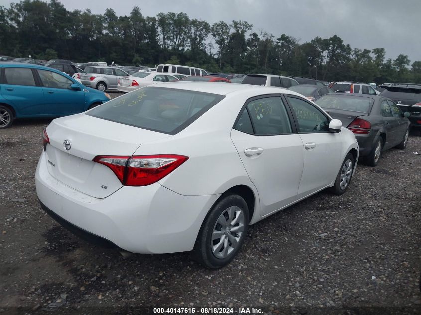 2016 Toyota Corolla Le VIN: 2T1BURHE6GC522200 Lot: 40147615