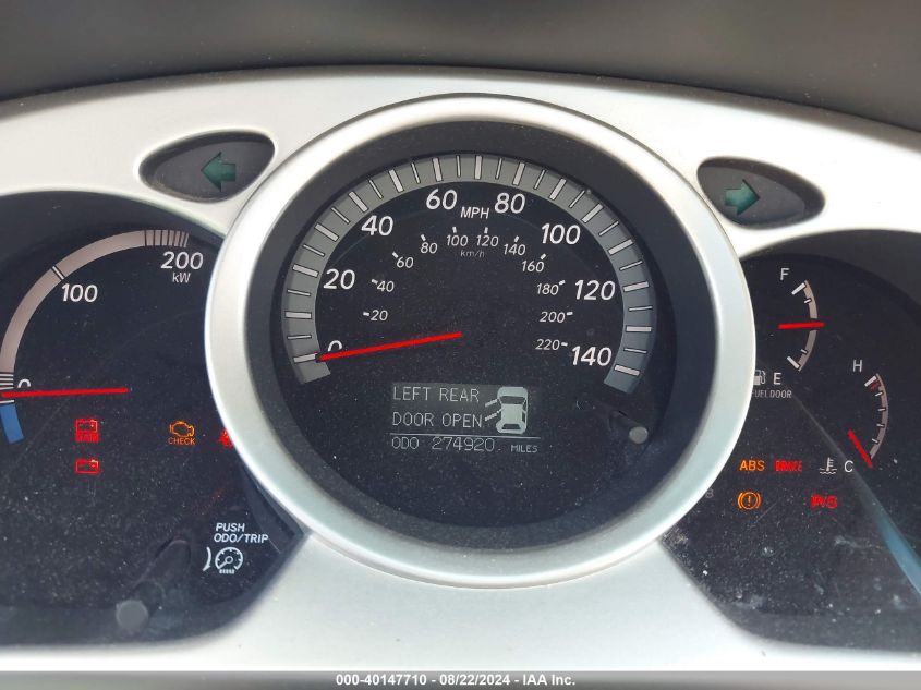 2007 Toyota Highlander Hybrid Limited V6 VIN: JTEEW21A470034150 Lot: 40147710