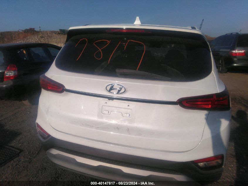 2020 Hyundai Santa Fe Sel VIN: 5NMS3CAD9LH173989 Lot: 40147817