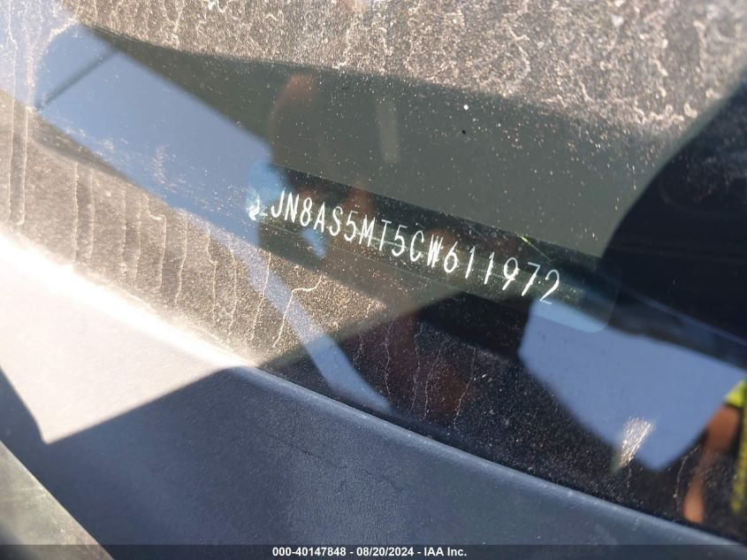 2012 Nissan Rogue Sv VIN: JN8AS5MT5CW611972 Lot: 40147848