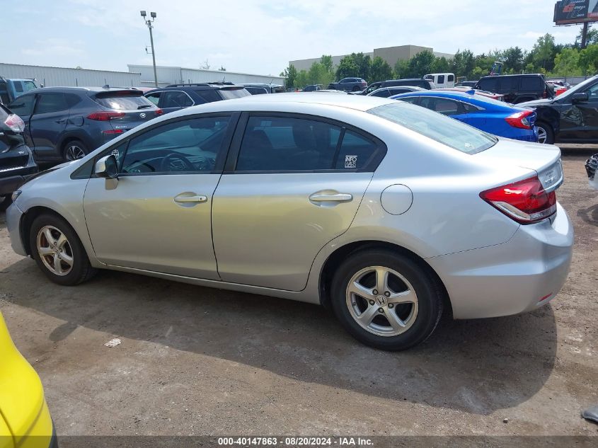 2013 Honda Civic Natural Gas VIN: 19XFB5F50DE000470 Lot: 40147863