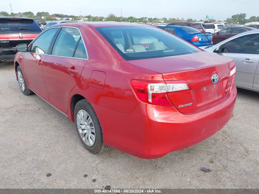 2013 TOYOTA CAMRY HYBRID LE - 4T1BD1FKXDU078226