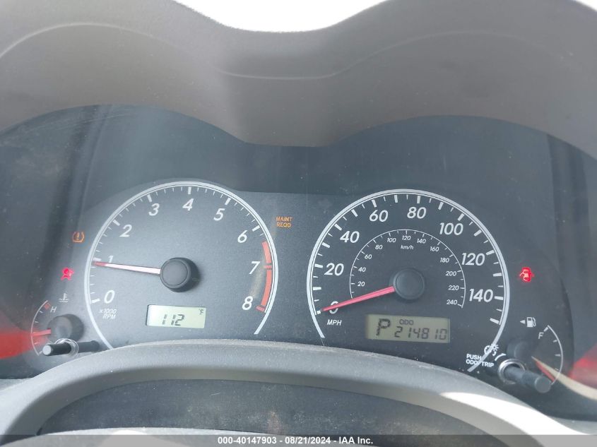 2010 Toyota Corolla VIN: 2T1BU4EE8AC389597 Lot: 40147903