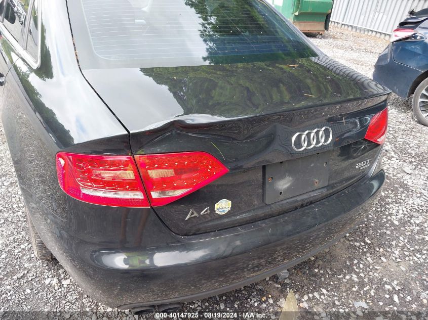 2012 Audi A4 2.0T Premium VIN: WAUBFAFL1CN020048 Lot: 40147925