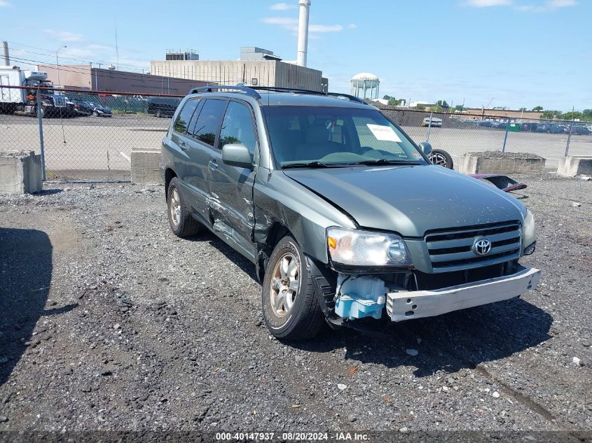 2005 Toyota Highlander VIN: JTEHD21A250034714 Lot: 40147937