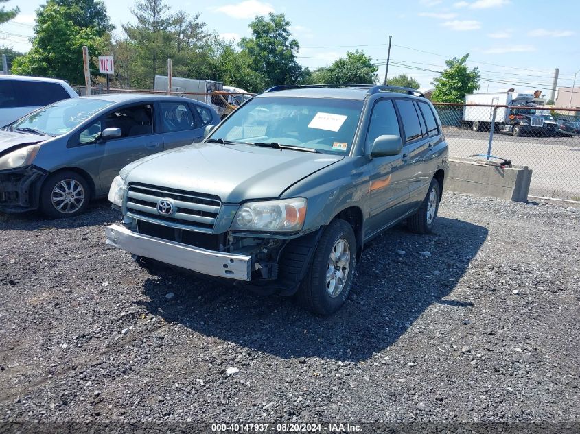 2005 Toyota Highlander VIN: JTEHD21A250034714 Lot: 40147937