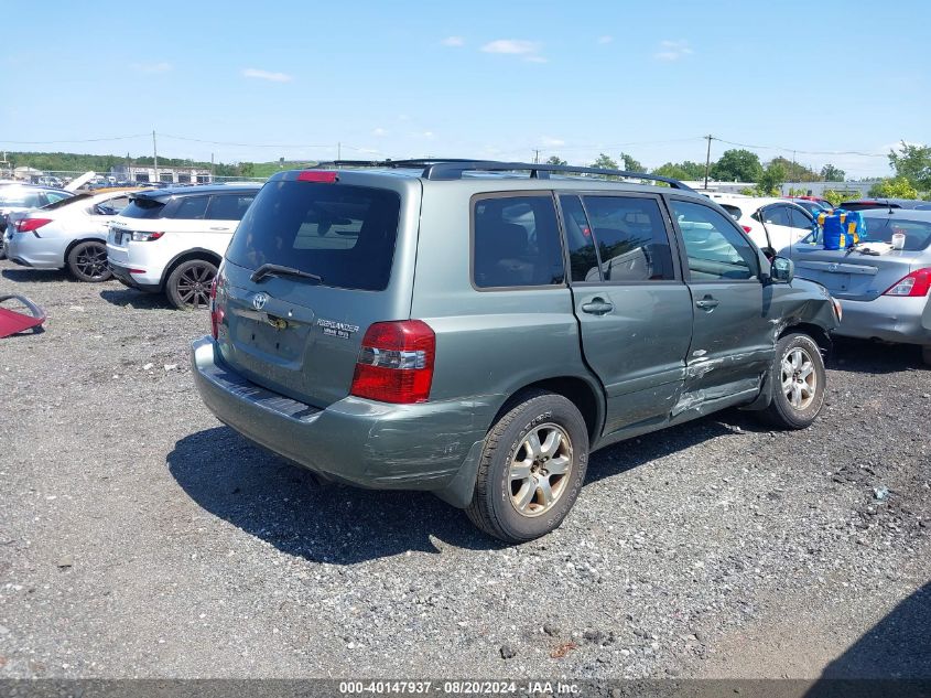 2005 Toyota Highlander VIN: JTEHD21A250034714 Lot: 40147937