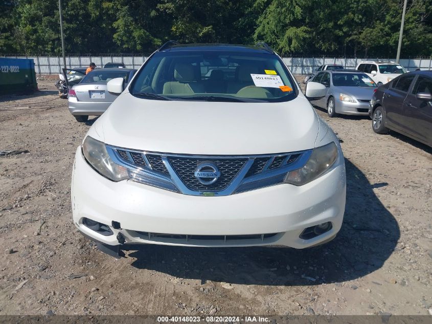 2011 Nissan Murano Sl VIN: JN8AZ1MW4BW150440 Lot: 40148023