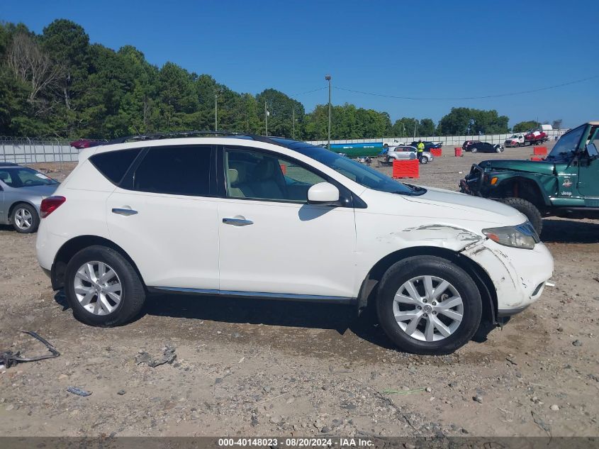 2011 Nissan Murano Sl VIN: JN8AZ1MW4BW150440 Lot: 40148023