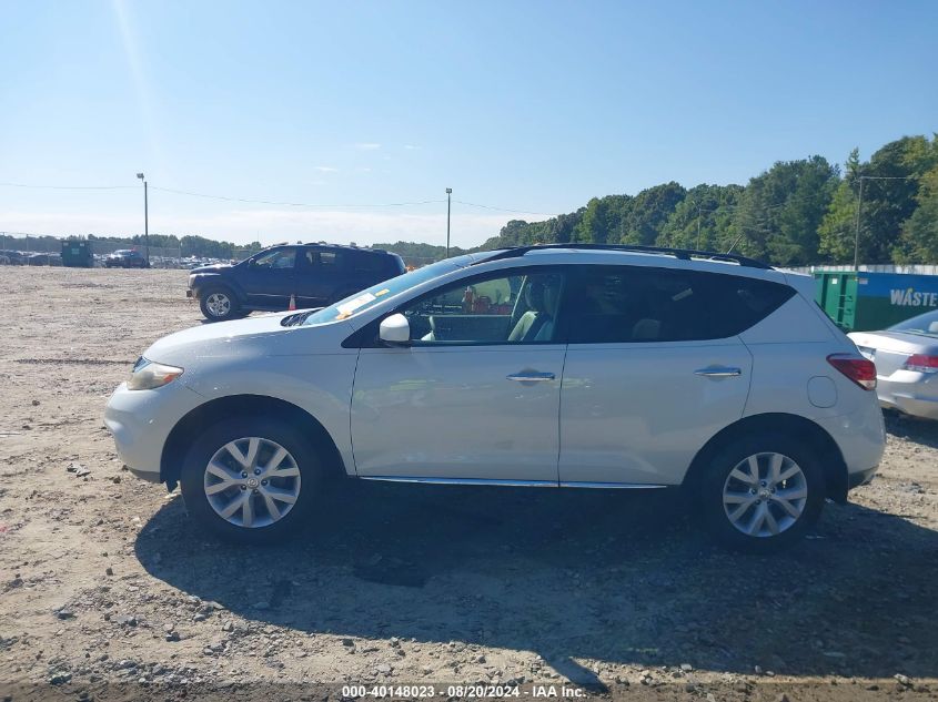 2011 Nissan Murano Sl VIN: JN8AZ1MW4BW150440 Lot: 40148023