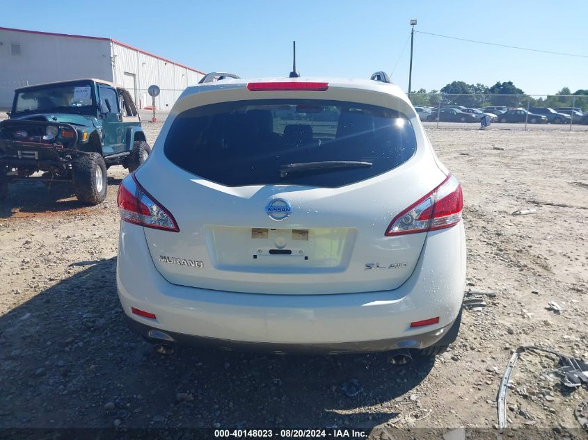 2011 Nissan Murano Sl VIN: JN8AZ1MW4BW150440 Lot: 40148023