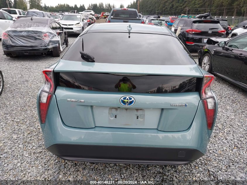 2016 Toyota Prius Two VIN: JTDKBRFU5X3526635 Lot: 40148231