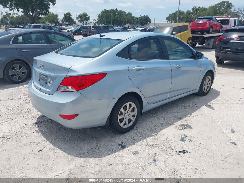 2013 Hyundai Accent Gls VIN: KMHCT4AE3DU302138 Lot: 40148245