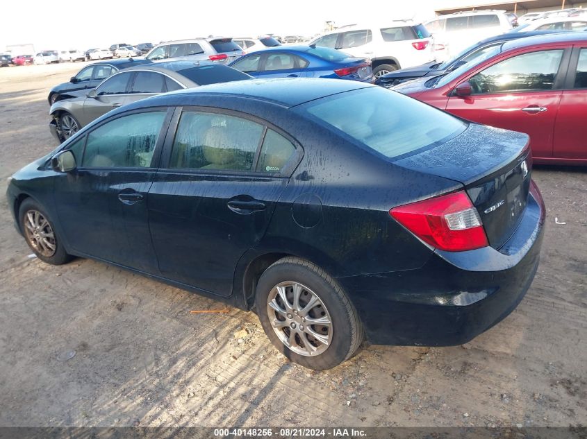 2012 Honda Civic Lx VIN: JHMFB2F58CS000516 Lot: 40148256