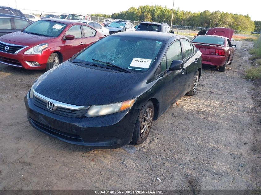 2012 Honda Civic Lx VIN: JHMFB2F58CS000516 Lot: 40148256