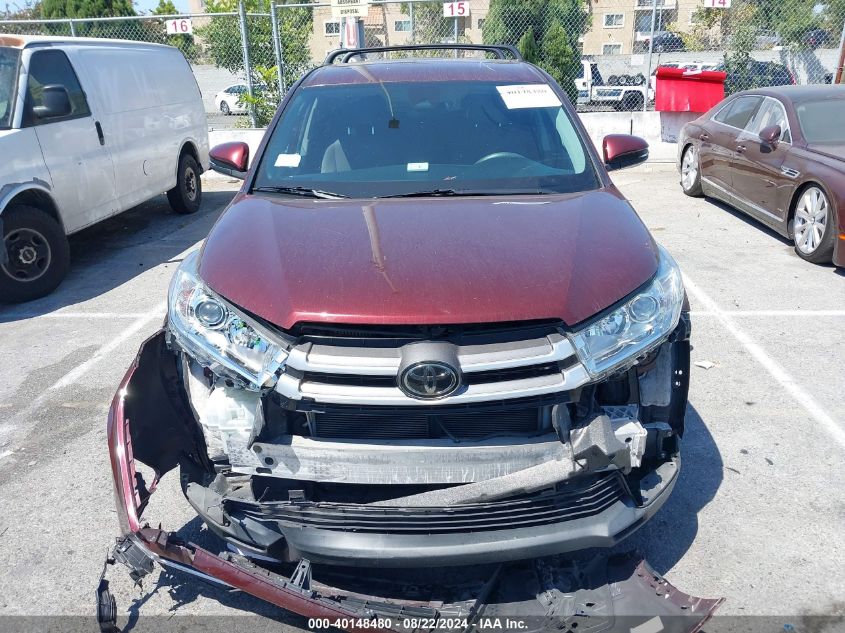 2019 Toyota Highlander Le VIN: 5TDZZRFHXKS306511 Lot: 40148480