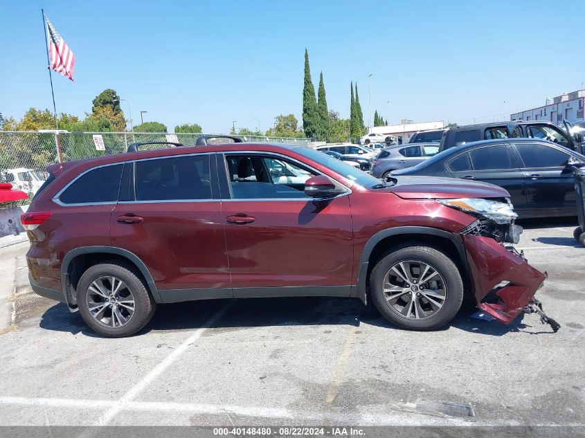 2019 Toyota Highlander Le VIN: 5TDZZRFHXKS306511 Lot: 40148480