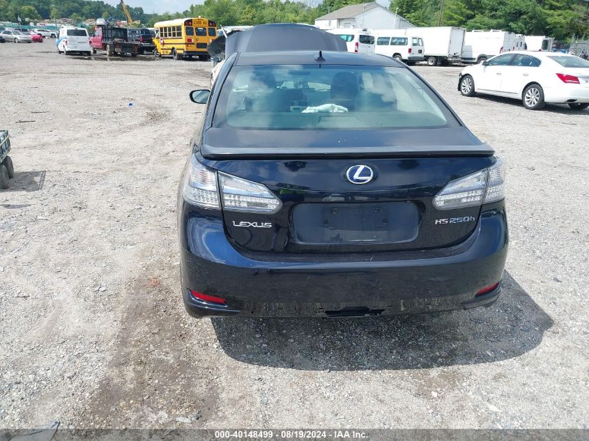 2010 Lexus Hs 250H Premium VIN: JTHBB1BA8A2008253 Lot: 40148499