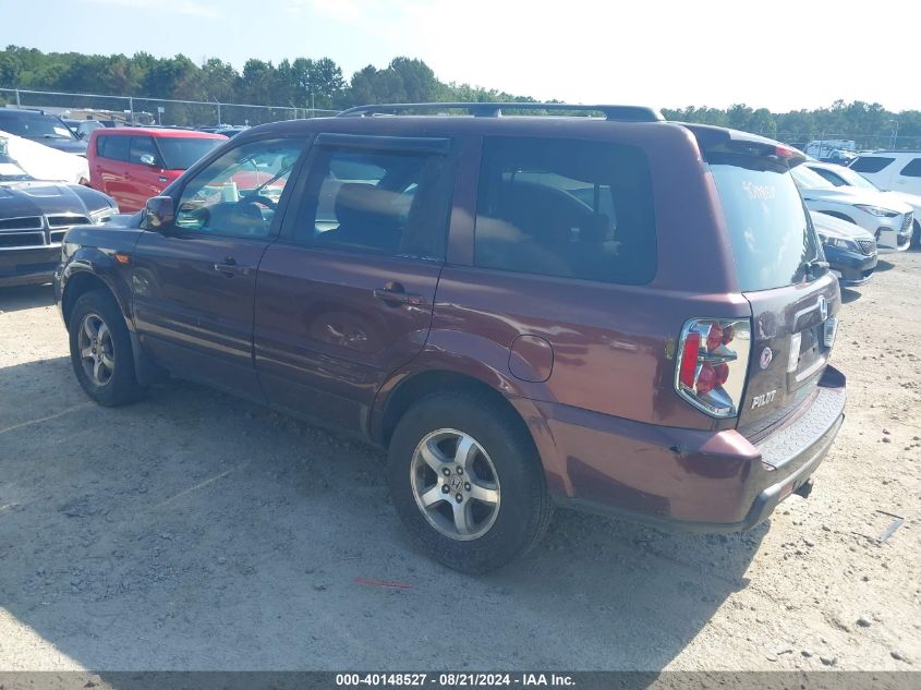 2008 Honda Pilot Se VIN: 5FNYF183X8B038502 Lot: 40148527