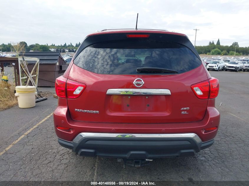 2017 Nissan Pathfinder Sl VIN: 5N1DR2MM3HC603255 Lot: 40148558