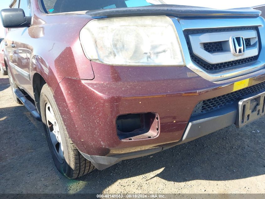 2011 Honda Pilot Lx VIN: 5FNYF3H2XBB049204 Lot: 40148583