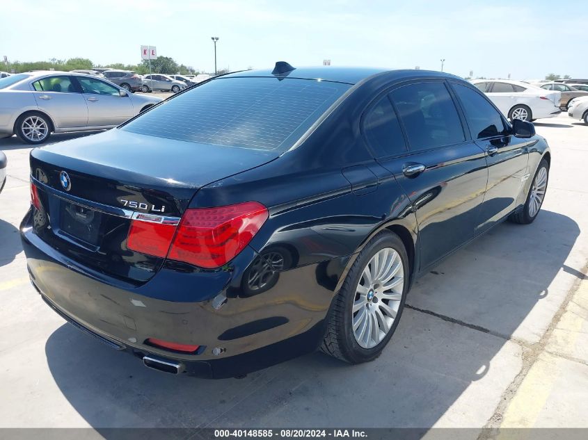 2010 BMW 750Li VIN: WBAKB8C56ACY63813 Lot: 40148585