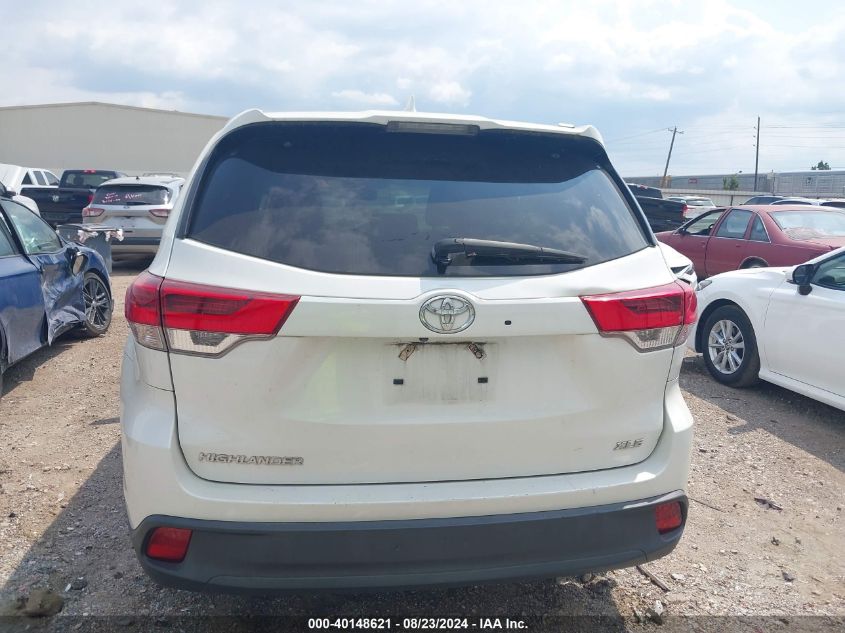 2017 Toyota Highlander Xle VIN: 5TDKZRFH8HS508760 Lot: 40148621