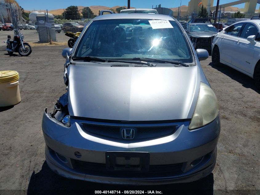 2007 Honda Fit Sport VIN: JHMGD38657S063248 Lot: 40148714