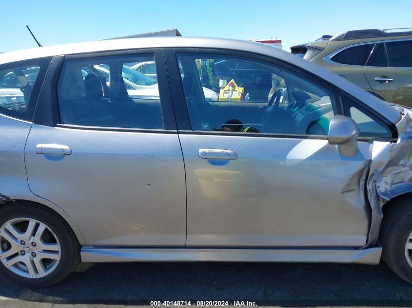 2007 Honda Fit Sport VIN: JHMGD38657S063248 Lot: 40148714